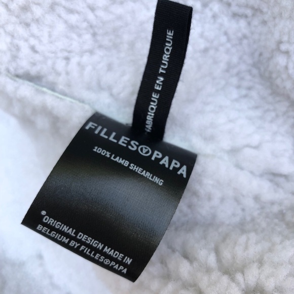 Filles A Papa Shearling Star Bomber Jacket M NWT - Picture 13 of 13